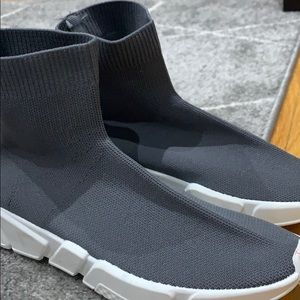 grey sock shoes